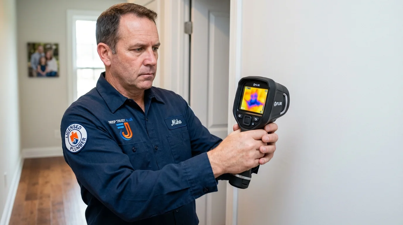 Thermal imaging leak detection by Johns Plumbing LLC in Bennettsville